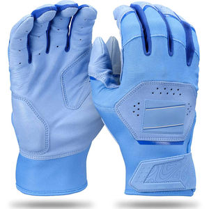 QASWA SPORTS Customizable Color Ambidextrous Leather Batting <b>Gloves</b> Velcro Closure Breathable Quick-Dry Unisex Adults Training - Product Image 1