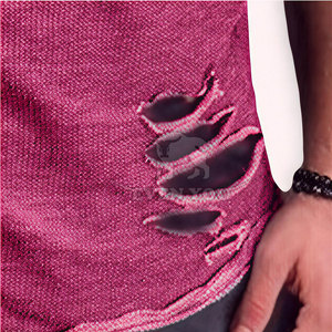 Nouveauté - Vente directe d'usine - T-shirt homme effet vieilli - Design personnalisé - Vente en ligne - T-shirt homme effet vieilli - Product Image 5