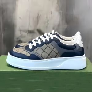 Baskets en cuir véritable de haute qualité, chaussures de course robustes pour hommes, style marche, antidérapantes, à bout fermé, tendance - Product Image 1