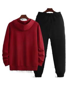 ชุดวอร์มซิปสำหรับผู้ชาย สไตล์ลำลองสำหรับฤดูหนาว แฟชั่นสำหรับกิจกรรมกลางแจ้ง ผ้าฝ้ายฟลีซ 100% ระบายอากาศได้ดี - Product Image 1