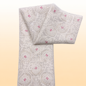 Tela de organza gris bordada con detalles de lentejuelas para mujeres, ropa de fiesta, prendas de diseñador, ropa de novia. - Product Image 3
