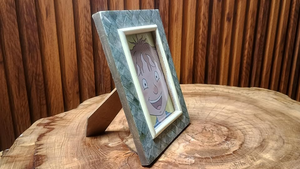 Cadre photo vertical carré en MDF décoratif fait main FAIZA CRAFT FC-9221 avec incrustation d'os, impression UV, étanche, impression personnalisée, ivoire - Product Image 6