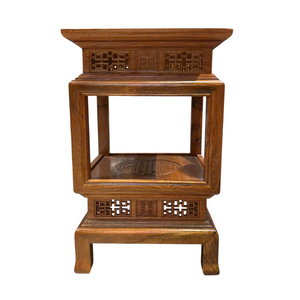 Piédestal carré en bois de rose, de 80 cm de taille. - Product Image 6