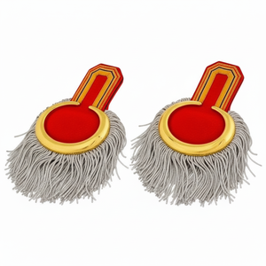 แผ่นประดับไหล่แบบถักด้วยมือคุณภาพสูง ตกแต่งด้วยด้ายโลหะ สำหรับเครื่องแบบพิธีการ - Product Image 4