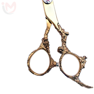 Ciseaux de barbier professionnels de haute qualité de 6 pouces en acier inoxydable tranchant pour droitiers avec bord de rasoir et pivotant - Product Image 3