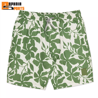 Shorts de bain pour hommes sans bretelles avec logo personnalisé, doublure en maille, séchage rapide, imprimé par transfert thermique, longueur avant 5 pouces