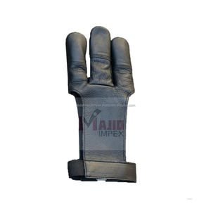 Archer Gants Sport Accessoire De Tir En Plein Air 3 Doigts Tir À L'arc Gants De Tir En Cuir Pour Tir À L'arc - Product Image 6
