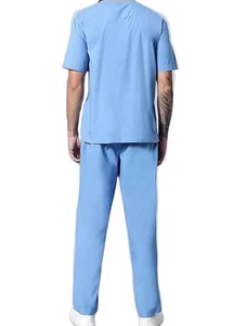 OEM Unisex High Quality Hospital <b>Scrubs</b> Uniforms Customized Logo Design Clinical Medical Nurse Suit Printed Doctor Uniforms - Product Image 2