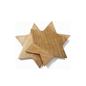 Plateau étoile en bois, nouveau design, décoratif, durable, pour décoration intérieure, taille personnalisable - Product Image 5