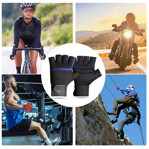 Guantes de Ejercicio Profesionales con Diseño de Malla Ventilada en la Parte Posterior y Palma Reforzada, Guantes de Gimnasio Directo de Fábrica con Agarre de Silicona - Product Image 6
