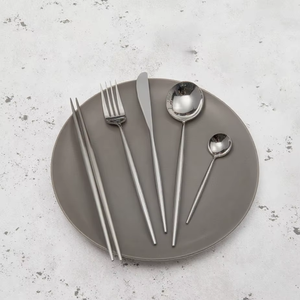 Best Quality at Affordable Price From India Stainless Steel Flatware <b>Knife</b> Fork Spoon Silver Plated Hotel Cutlery Set for <b>Dinner</b> - Product Image 5