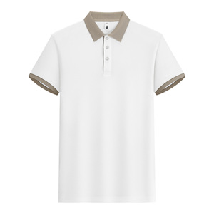เสื้อกอล์ฟผู้ชายสั่งทำขายส่ง ผ้าฝ้ายพรีเมียม แขนสั้น ปิเก้ สวมใส่สบาย พิมพ์โลโก้ ปักลาย AL BARAKA WEAR - Product Image 3