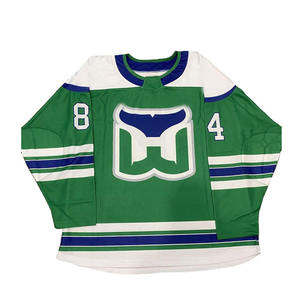 100% New Sublimated Ice Hockey Jersey Men's Full Sleeve Moisture-Wicking V-neck Breathable <b>Plus</b> <b>Size</b> Apparel - Product Image 4