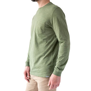 T-shirts de luxe pour hommes à manches longues, personnalisables, décontractés, col rond, coupe oversize, style streetwear, vente en gros - Product Image 2