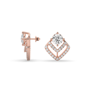 Pendientes de Diamantes de Laboratorio Premium de 3.37Ct, Corte Brillante Redondo, Oro de 14KT, Certificados por IGI, Joyería Fina Ligera para Mujer, Luxeshine B2B - Product Image 4