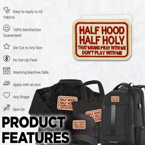 Écussons brodés personnalisés thermocollants ou à coudre, badges logo Velcro, vente en gros, écussons uniformes en vrac, écussons brodés logo Velcro 2026 - Product Image 5