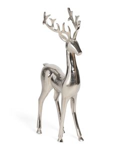 Escultura Moderna de Ciervo en Metal Plateado, Figura Decorativa Hecha a Mano para Mesa, Sala de Estar, Oficina, Hogar, Pieza de Arte - Product Image 2
