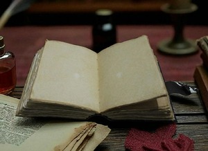 Stag Leather Journal Handmade Grimoire with Deckle Edge Paper - Product Image 3