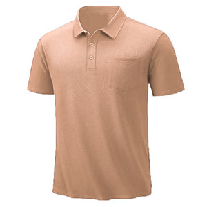 Polo para hombre de manga corta con diseño de botones, cuello alto, tela transpirable, corte regular, impresión de logotipo personalizado. - Product Image 5