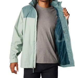 Men's Windbreaker <b>Jacket</b> Casual Winter Wear Stand Collar Zipper Front Solid Color <b>Slim</b> <b>Fit</b> Regular Length Quick Dry Seamless - Product Image 3