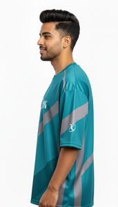 Camiseta de Hombre Casual Estilo Urbano, Oversize, Sublimada, Moderna, Corte Regular, Elegante, Poliéster/Algodón, Transpirable, Secado Rápido - Product Image 5