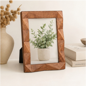 Wholesale Geometric Carved <b>Wood</b> <b>Frame</b> Handmade Wooden Photo <b>Frame</b> Solid <b>Wood</b> <b>Picture</b> <b>Frame</b> for Tabletop Home Decor - Product Image 6