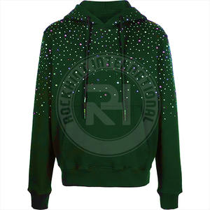 Sudadera con Capucha Unisex de Felpa de Algodón Liso, Suave y Cálida para Invierno, con Pedrería, Estilo Casual Urbano, Servicio OEM para Hombre - Product Image 6