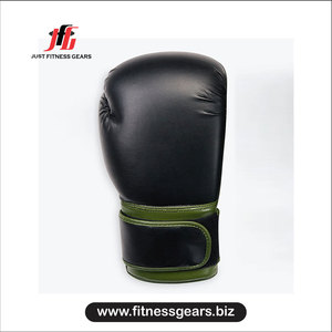 Guantes de Boxeo de Cuero Just Fitness Gears, Color Verde, con Cordones y Correa Ajustable para la Muñeca, Equipo de Boxeo para Adultos - Product Image 3
