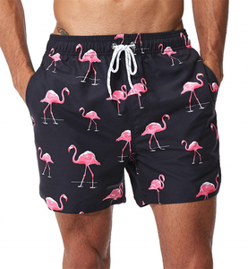 Shorts de Playa Casuales de Secado Rápido, Tejidos en 100% Algodón, Ligeros, para Surf y Natación, con Logotipo Personalizado, OEM, Venta al Por Mayor - Product Image 1