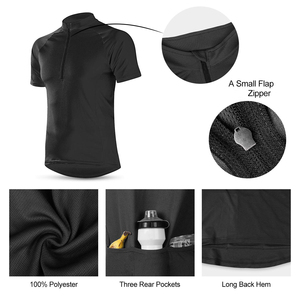 Maillot de cyclisme haute performance pour homme, manches courtes, respirant, anti-transpiration, vêtements de vélo de route à vendre - Product Image 5