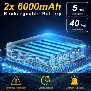 Idropulitrice Elettrica Portatile Senza Fili 1000PSI ad Alta Pressione con 6 Ugelli e Ventosa per Pulizia Auto - Product Image 2