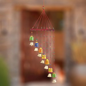 Handcrafted Rajasthani Bells <b>Birds</b> Design Wooden Wall Hanging <b>Decorative</b> Showpiece-45 cm - Product Image 6