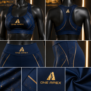 Women Blue Yoga Set <b>Flare</b> <b>Leggings</b> Sports Bra Gym Fitness Activewear Workout Clothing Custom Logo Outfit Set - Product Image 5