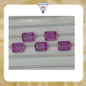 Piedra Preciosa Suelta de Zafiro Rosa Natural de Alta Calidad, Corte Octogonal, Color Rosa Calibrado, Piedras de Grado Premium para Joyería Fina - Product Image 6