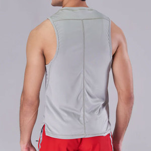 OEM Fitness Loose <b>Cropped</b> Design Regular Fit Tank <b>Top</b> Eco-Friendly Sleeveless O Neck 90% Spandex 10% Nylon High Stretchy - Product Image 5