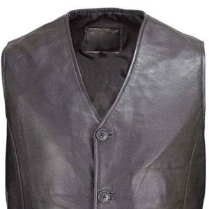 Chaleco de Cuero para Hombre, Transpirable, Cómodo y Ligero, Ropa Casual, Precio Razonable, Hecho en Fábrica - Product Image 3