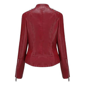 New Fashion <b>Women</b> Winter Sheep Skin Leather Knitted <b>Jacket</b> Wholesale Biker High Quality Eco-Friendly <b>Lightweight</b> Genuine - Product Image 6