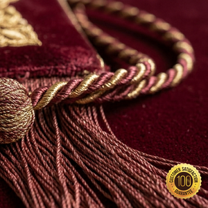 Vêtement liturgique orthodoxe brodé avec des diamants, des glands en fil d'or, logo personnalisé, couleur personnalisée - Product Image 3
