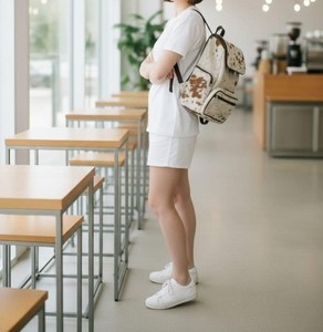 Custom Made Design Real Cowhide Leather Hair On <b>Backpack</b> Bag style Double Perfect Warm Windproof Brown Hair On <b>Backpack</b> Bag - Product Image 2