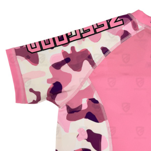 Rashguard personnalisé à manches courtes pour hommes, femmes et enfants, pour la natation et le BJJ, avec sublimation marine - Product Image 5