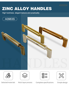 Modern Furniture Wardrobe Handles & Knobs Zinc Material <b>for</b> Bedroom & <b>Bathroom</b> <b>for</b> Kitchen Application - Product Image 1