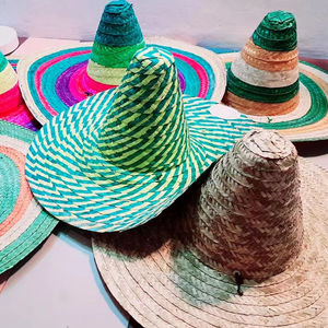 Chapeaux de paille mexicains décontractés colorés personnalisables en gros avec logo pour fêtes estivales, usage quotidien, décoration de mariage, extérieur et intérieur - Product Image 1