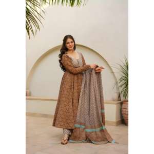 Hermoso traje Anarkali para fiestas Talla XS Pent y Dupatta Outfit - Product Image 6