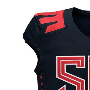Custom American Breathable Tackle Twill Embroidery Design Club Football Jerseys Short Sleeves Team Shirt Quick Dry Adjustable - Product Image 3