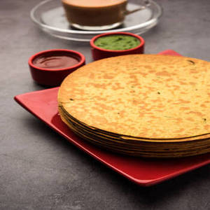 Khakhra de blé Masala indien authentique de qualité supérieure, 100% pur, croustillant, saveur épicée, collation saine, 12 paquets, FitTree, 24 mois - Product Image 1