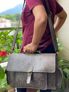 Handmade Leather Office Use Messenger <b>Bag</b> <b>Laptop</b> Leather <b>Bags</b> - Product Image 3