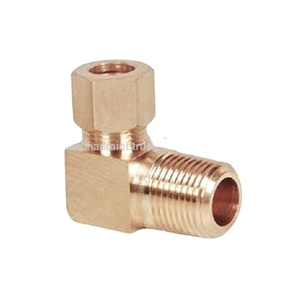 Brass Male Elbow Compression Fitting Durable Plumbing <b>Hardware</b> for Industrial and Domestic Applications - Product Image 5