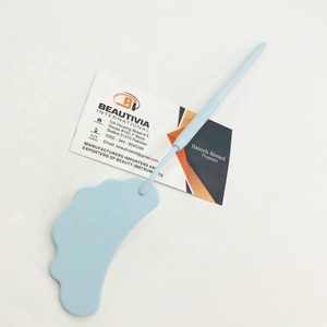 Pinzas de cejas de acero Premium más vendidas, espejo de pestañas azul bebé para extensiones de pestañas, espejos sostenibles y populares - Product Image 4