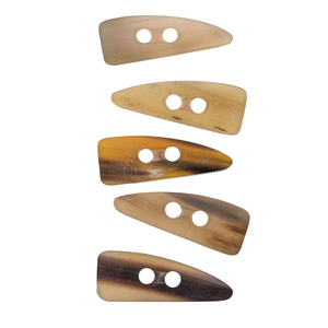 Botones de Cuerno de Búfalo de la India 100% Naturales de Alta Calidad, Hechos a Mano con Orificios - Product Image 5