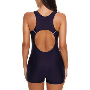 Factory Price Professional Competition Swimwear Women One Piece Racing Swimsuit High Cut Chlorine Resistant Quick Paisley Print - Product Image 3